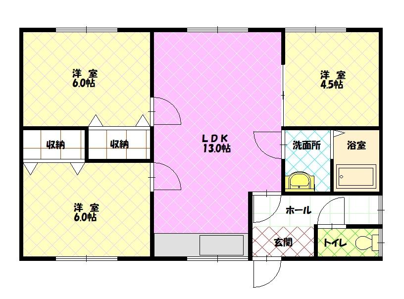 東光１２－７平屋７zzz間取図