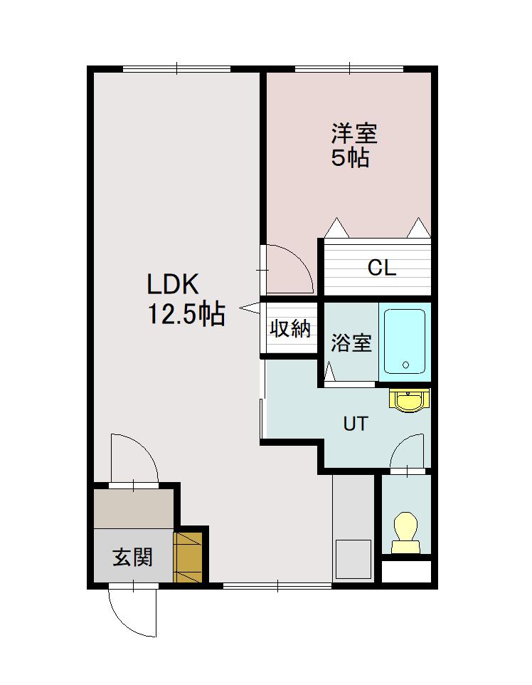 エーコーパティオス永山A棟101間取図