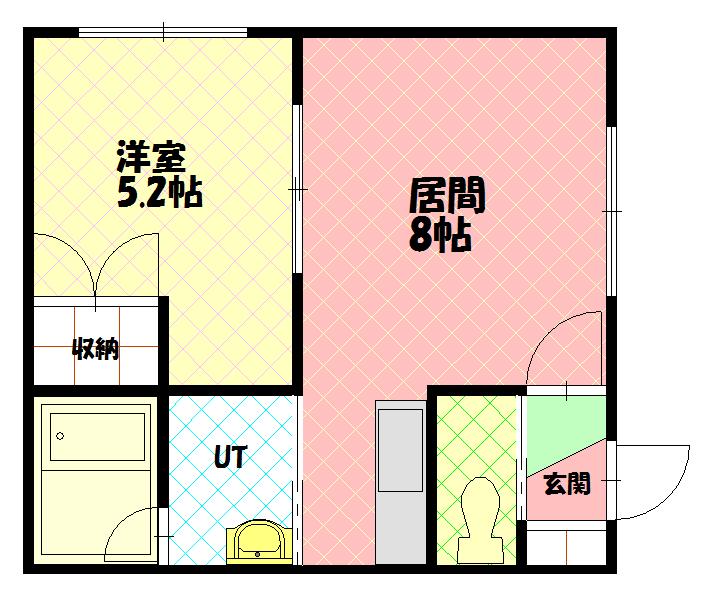 コアラハウス２０２間取図
