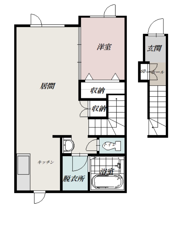PLEASANTⅣ2C間取図