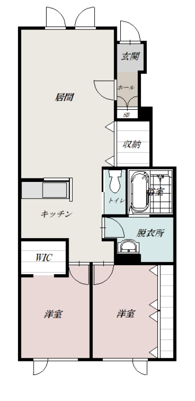 ＰＬＥＡＳＡＮＴⅤ1D間取図