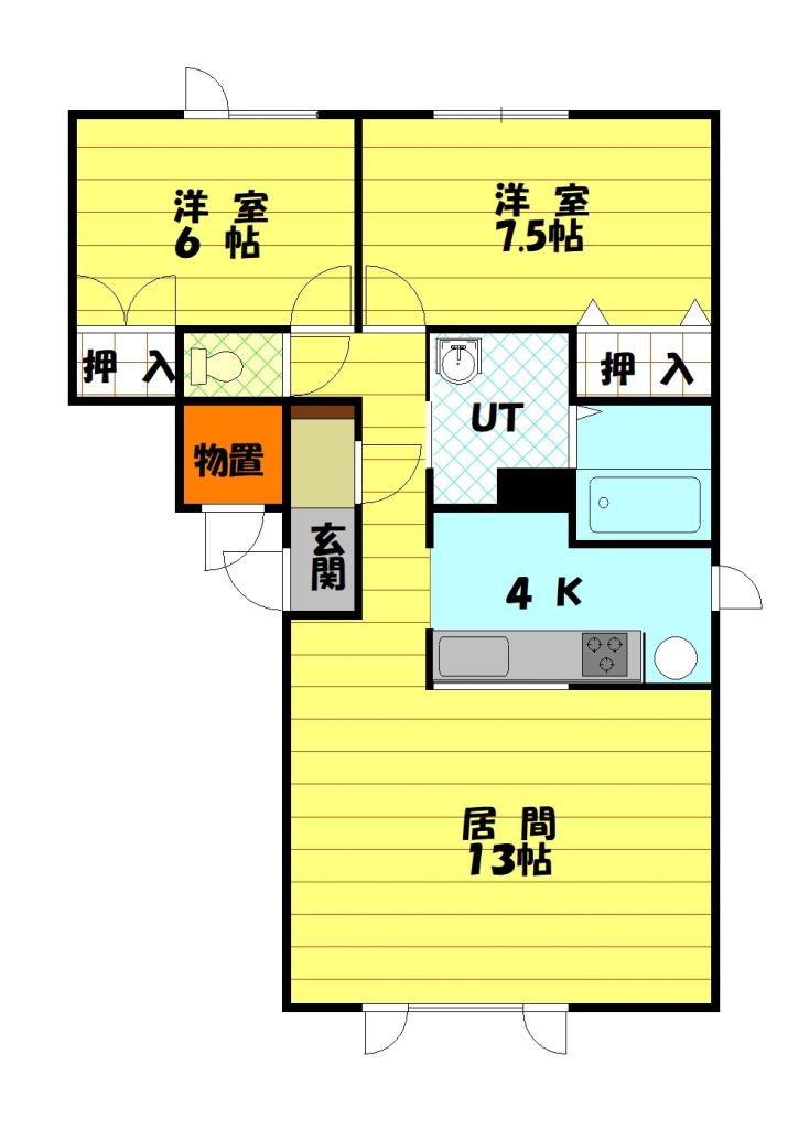 ノースフォート202間取図