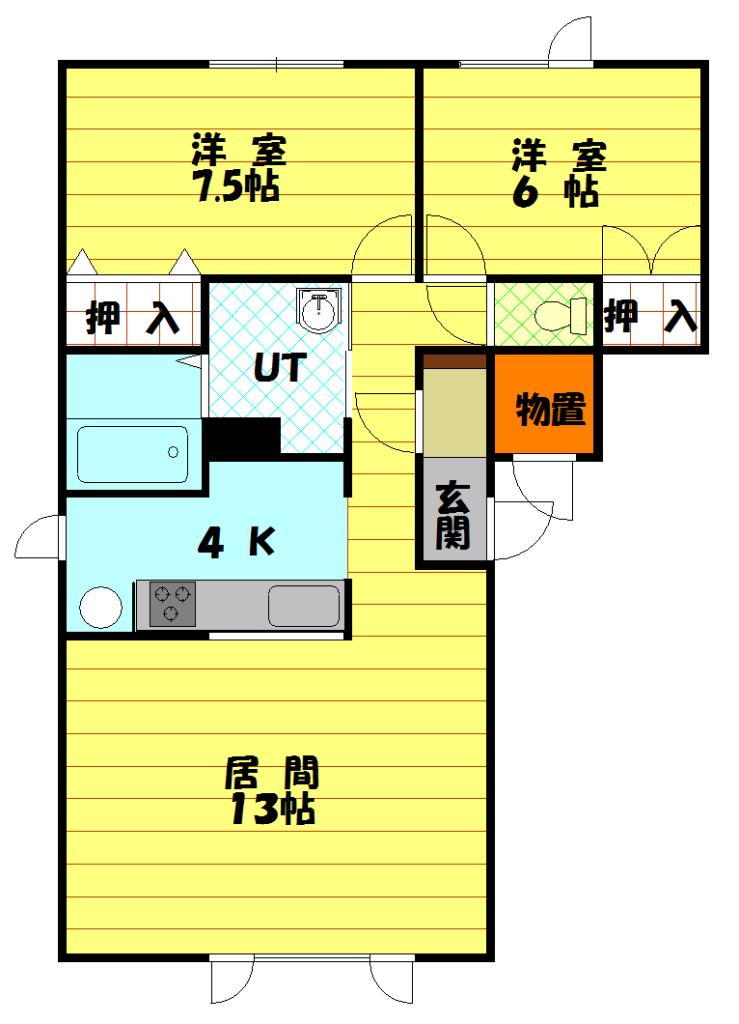 ノースフォート101間取図