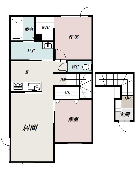 ＭＯＮＯＱＬＯⅠ201間取図