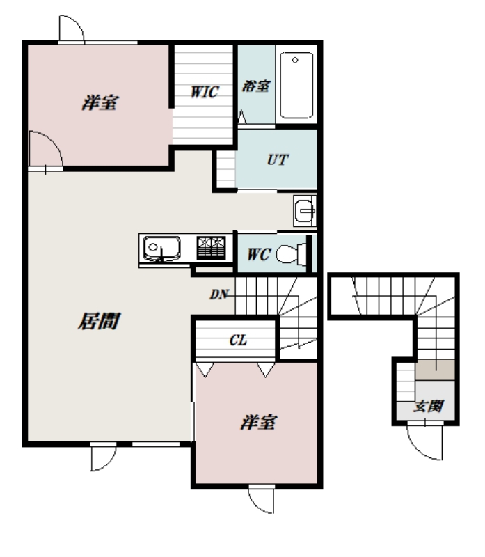 ＭＯＮＯＱＬＯⅡ201間取図