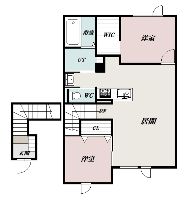 ＭＯＮＯＱＬＯⅡ202間取図