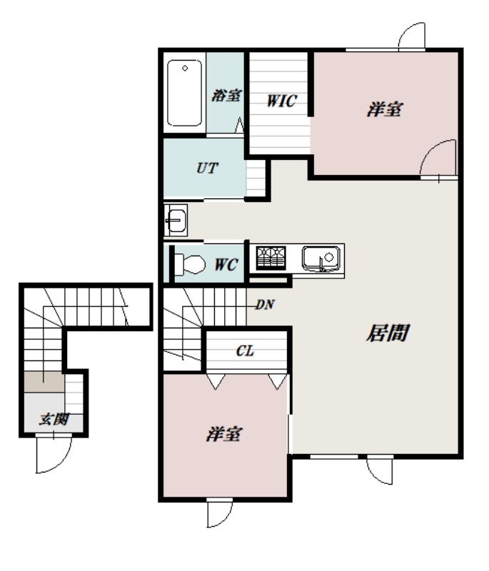 ＭＯＮＯＱＬＯⅡ203間取図
