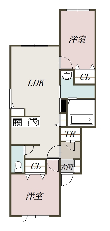 ブルームーンＨ＆Ｍ101間取図