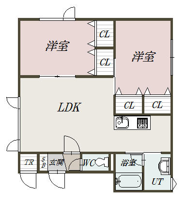 プラーサ美瑛202間取図
