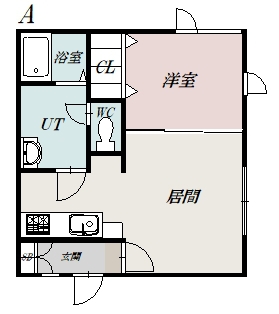 ファイブウエストA間取図