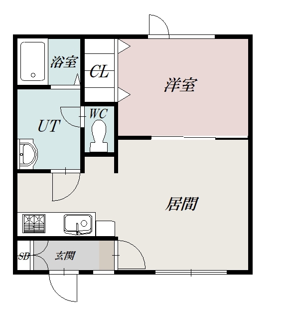 ファイブウエストC間取図