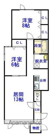 ノンノC206間取図