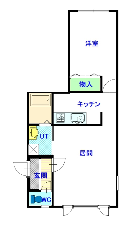 ＲＡＦＦＩＮＥ２０３間取図