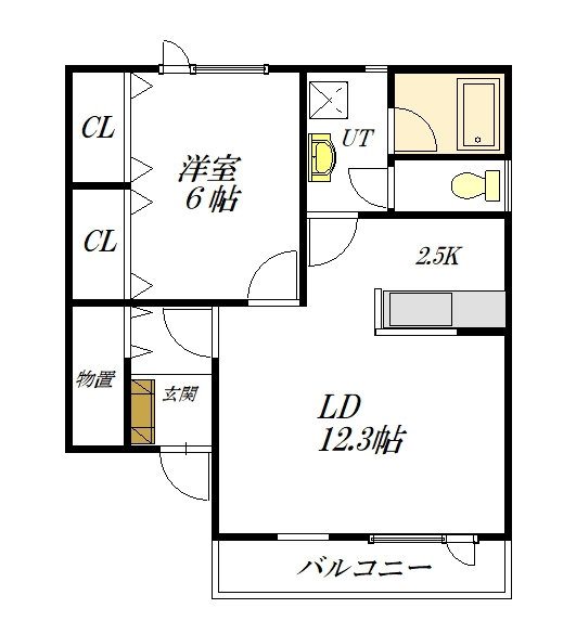 ＰａｒｕｆｅⅡ201間取図