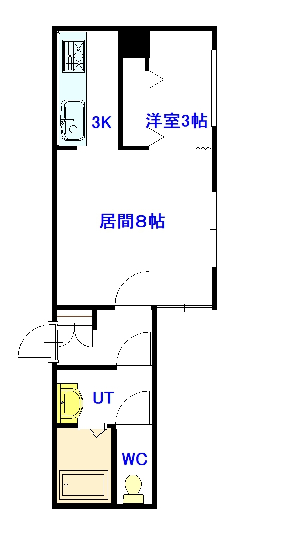 ディアー１条６０２間取図