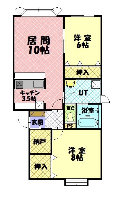パルフェⅢ202間取図