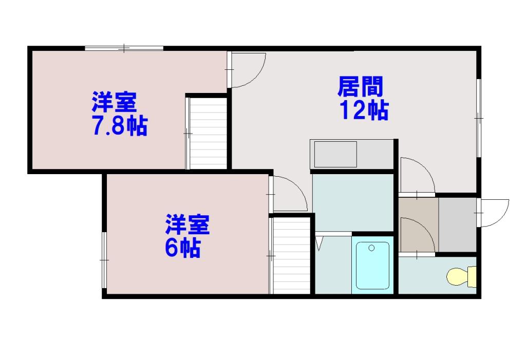 ハーティ２３Ｂ２０６間取図
