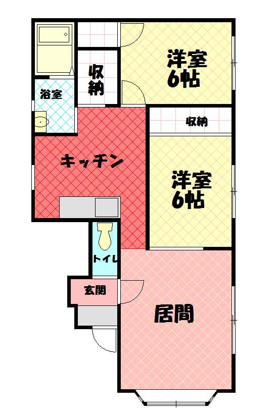 クイーンパレス１０１間取図