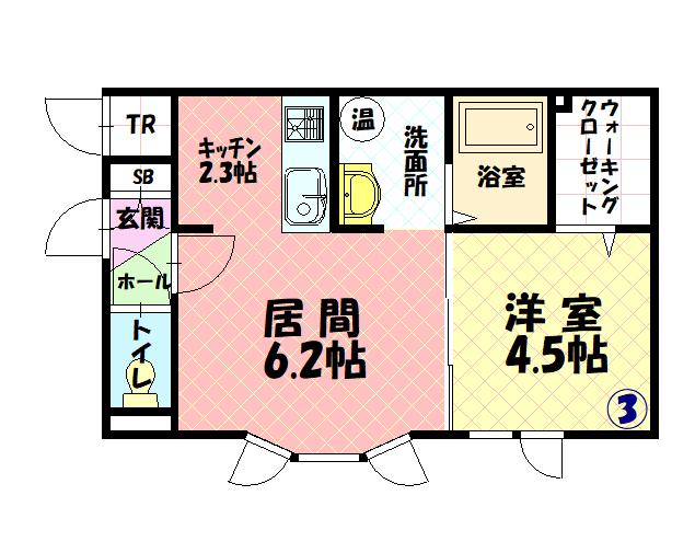 ルピナス24 A203間取図