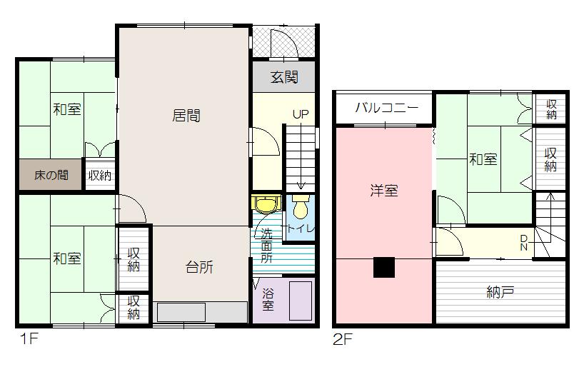 神楽岡１ー５借家-間取図