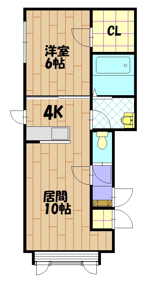 フナハシコーポⅡ２０１間取図