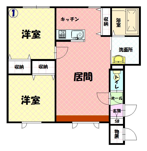 コスモＫＩＴＡＮＯ１０１間取図
