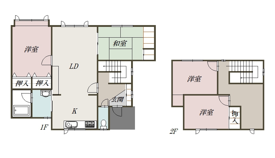 末広３－８貸家zzz間取図