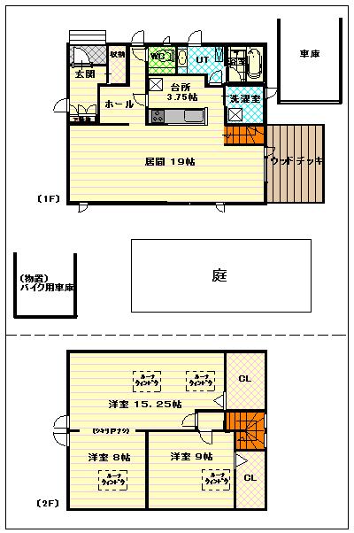 西御料３ー２借家－間取図
