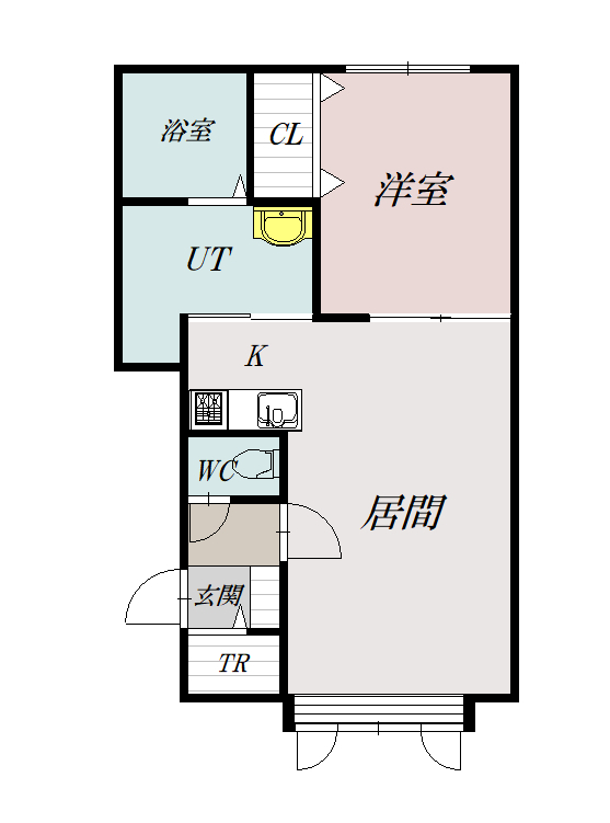 キャンディＢ１０３間取図