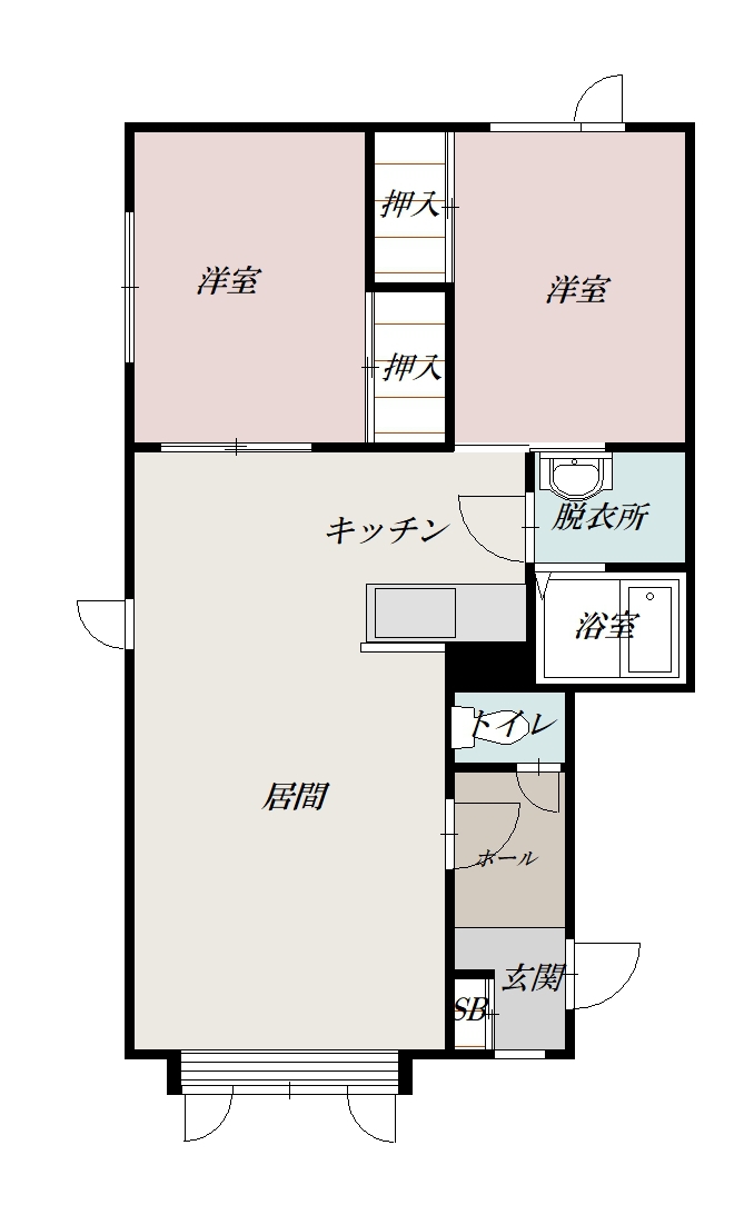 クレア５．３Ａ１間取図