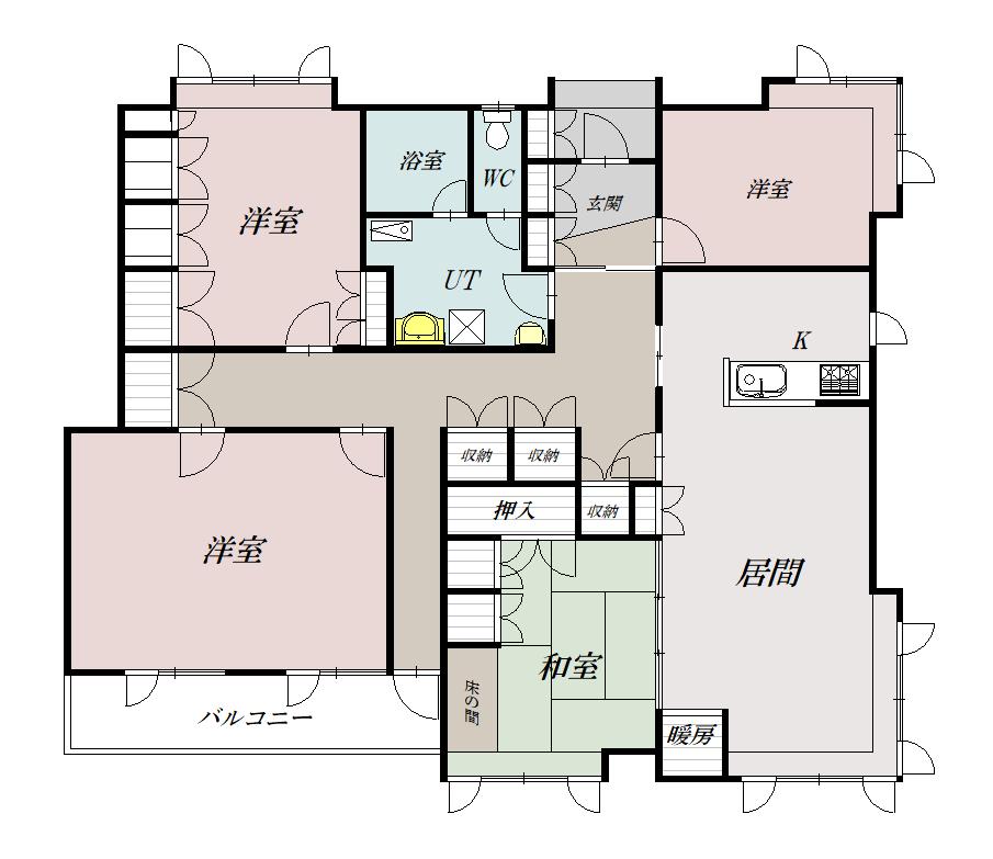 新富２ー１ＡＰ２０１間取図