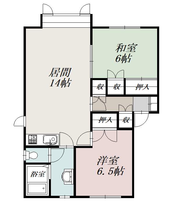 シャルマンプレースＣ間取図