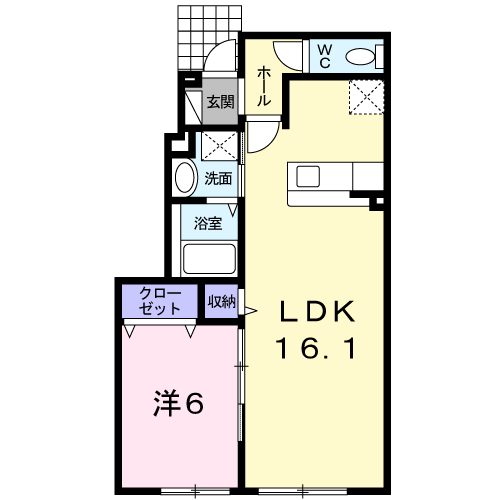 エス・スール102間取図