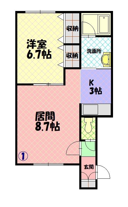 チェリー４・９１０１間取図