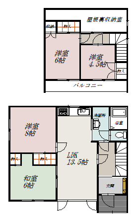 永山５－２３借家ｚｚｚ間取図