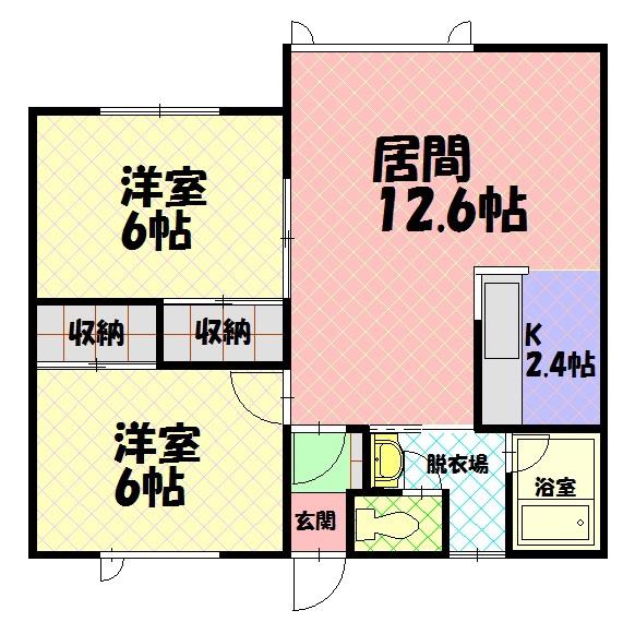 ウインザーハウスA201間取図