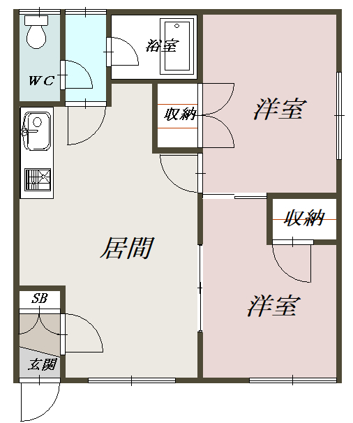 ふぁすとハウスⅢ2間取図