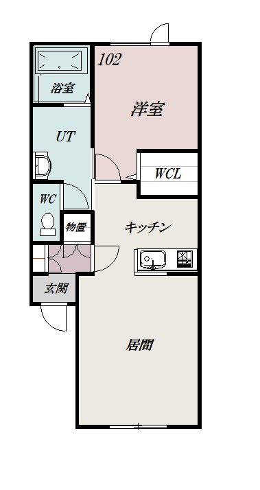 ソフィア東光１－２１０２間取図