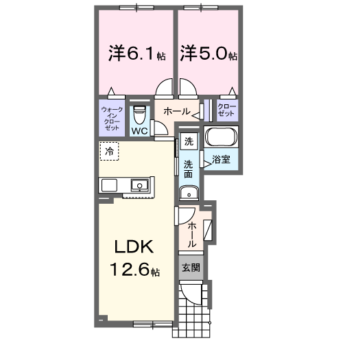 ベルメゾンG103間取図