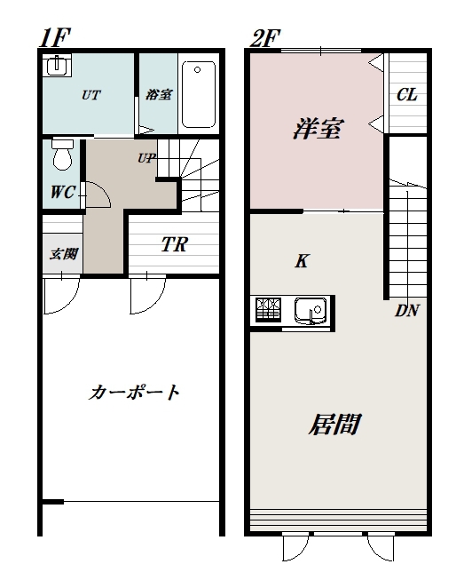 グロワール105間取図
