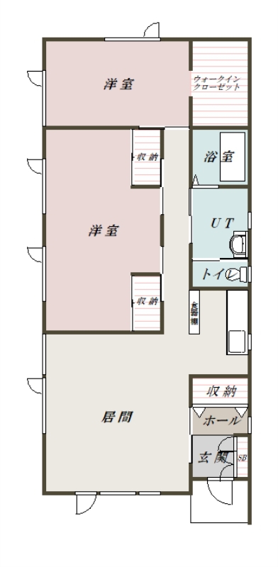 イースト・コートＤｚｚｚ間取図