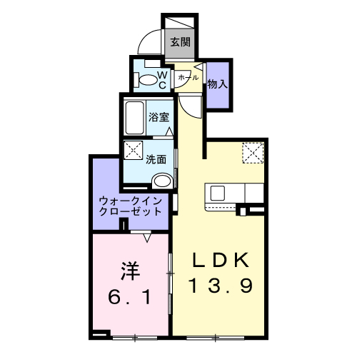 ソナーレⅡ102間取図