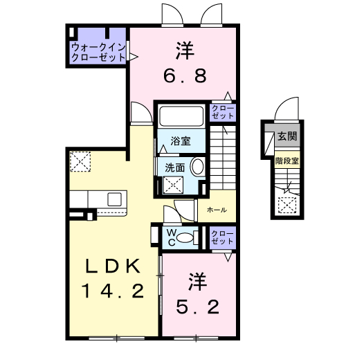 ソナーレⅡ205間取図