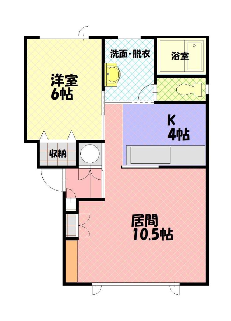メルヴェールさくら町弐番館102間取図