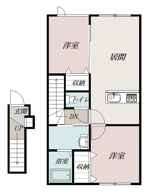 ＳＥＲＥＮＡ　Ａ棟２０３間取図