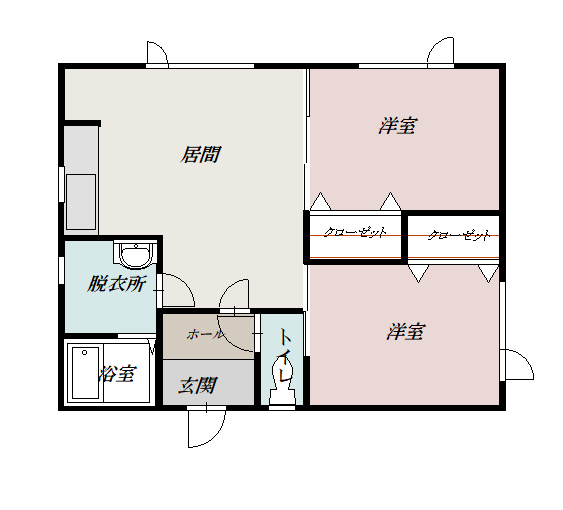 豊岡１２－５平屋ｚｚｚ間取図