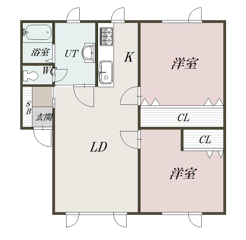 ノースビレッジ１０１間取図