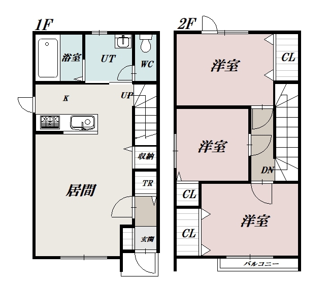 プレステージ豊岡A間取図