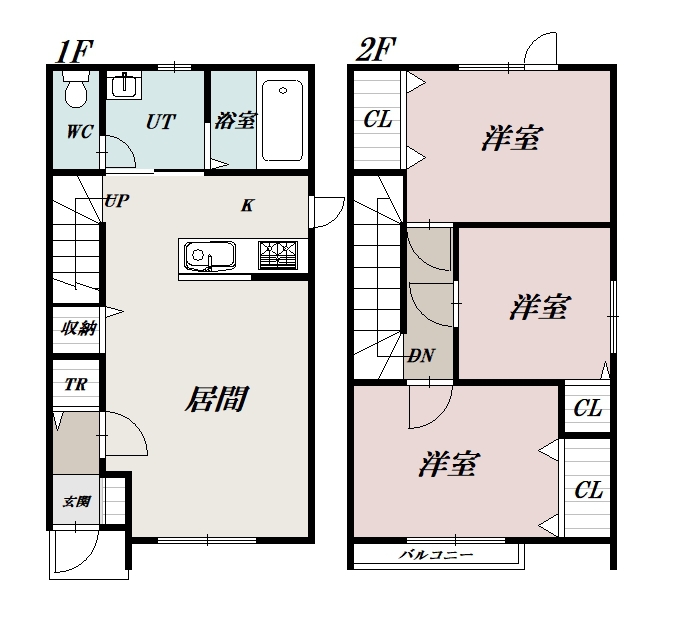 プレステージ豊岡B間取図