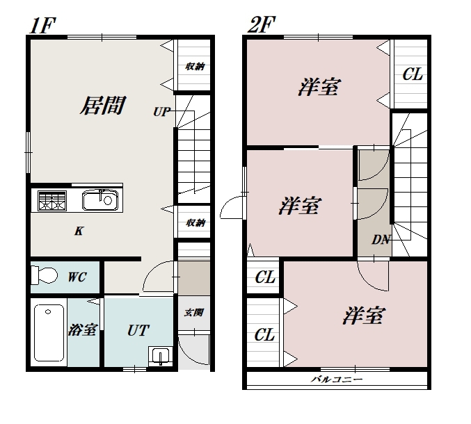 ルミナス豊岡Ａ間取図